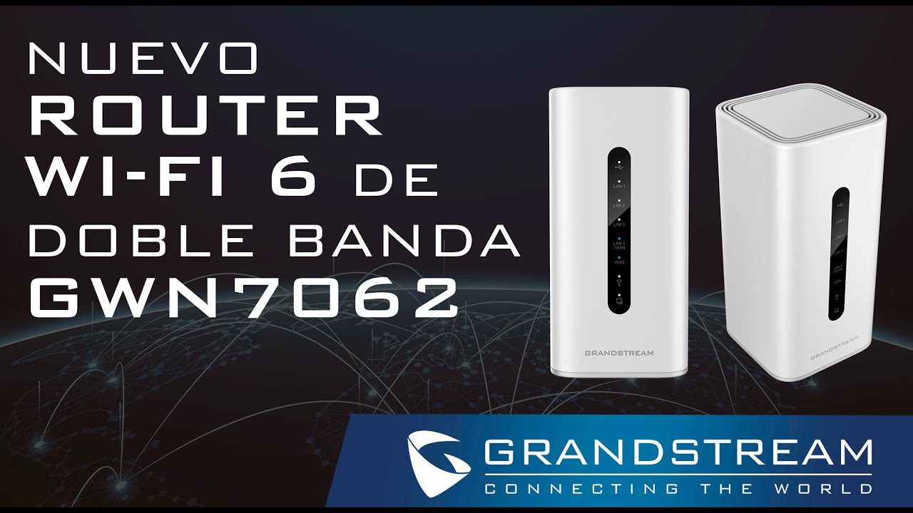 Grandstream Router Wi-Fi 6 de doble banda GWN7062