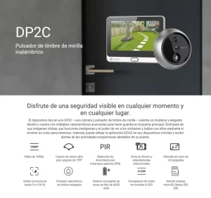 EZVIZ VIDEO PORTERO CON MIRILLA CS-DP2C-A0-6E2WPFBS