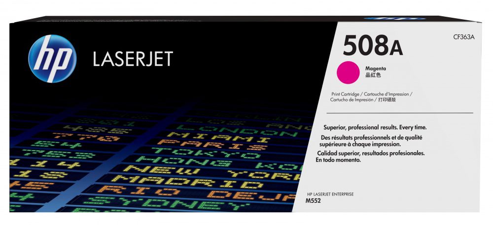 HP 508A Toner magenta 5000 pags Impresora M552 CF363A