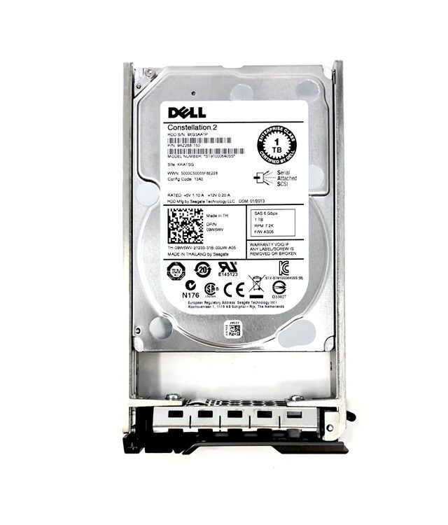 Dell Disco duro 1Tb SAS 6Gbps 7.2K SC220 2.5" 9RZ268-157