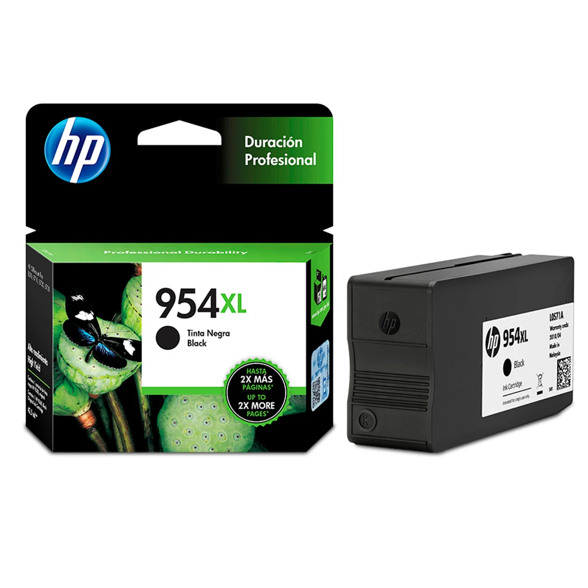 HP Cartucho de tinta 954XL negra Original L0S71AL