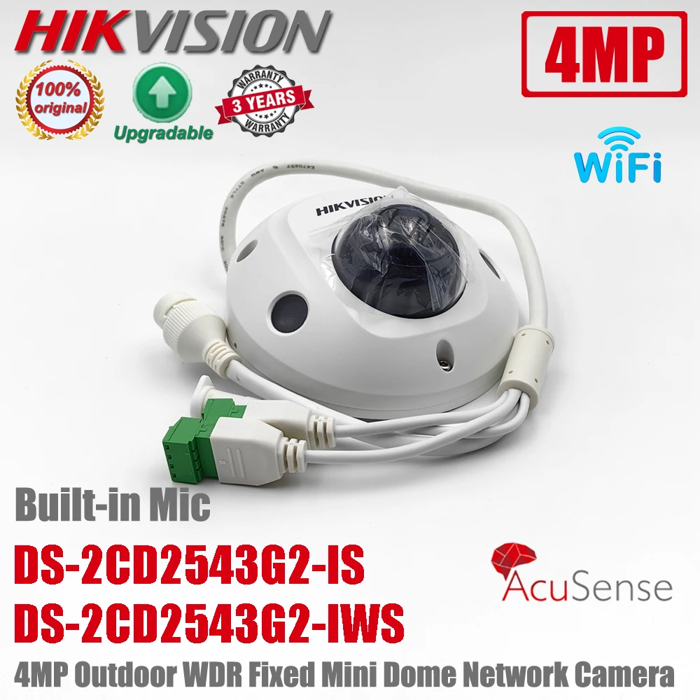 HIKVISION CAMARA WIFI MINI DOMO IP 4MP PoE DS-2CD2543G2-IWS