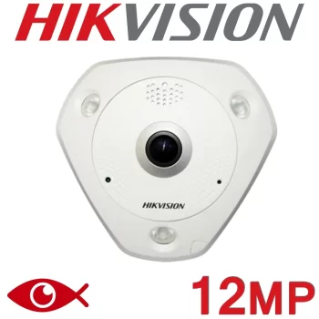 HIKVISION CAMARA DeepinView IP 12MP FISHEYE 360 DS-2CD63C5G0-IVS