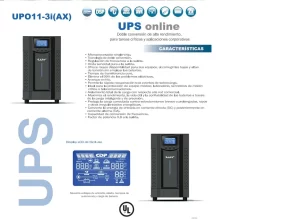 CDP UPS online 3000VA 220V 4 TOMAS 220V UPO11-3AXI