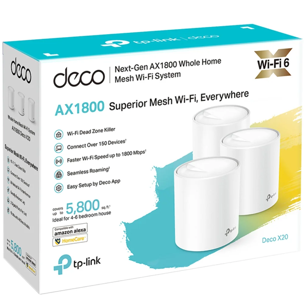 TP LINK DECO X20 3 PACK AX1800 DECO X20 3PACK