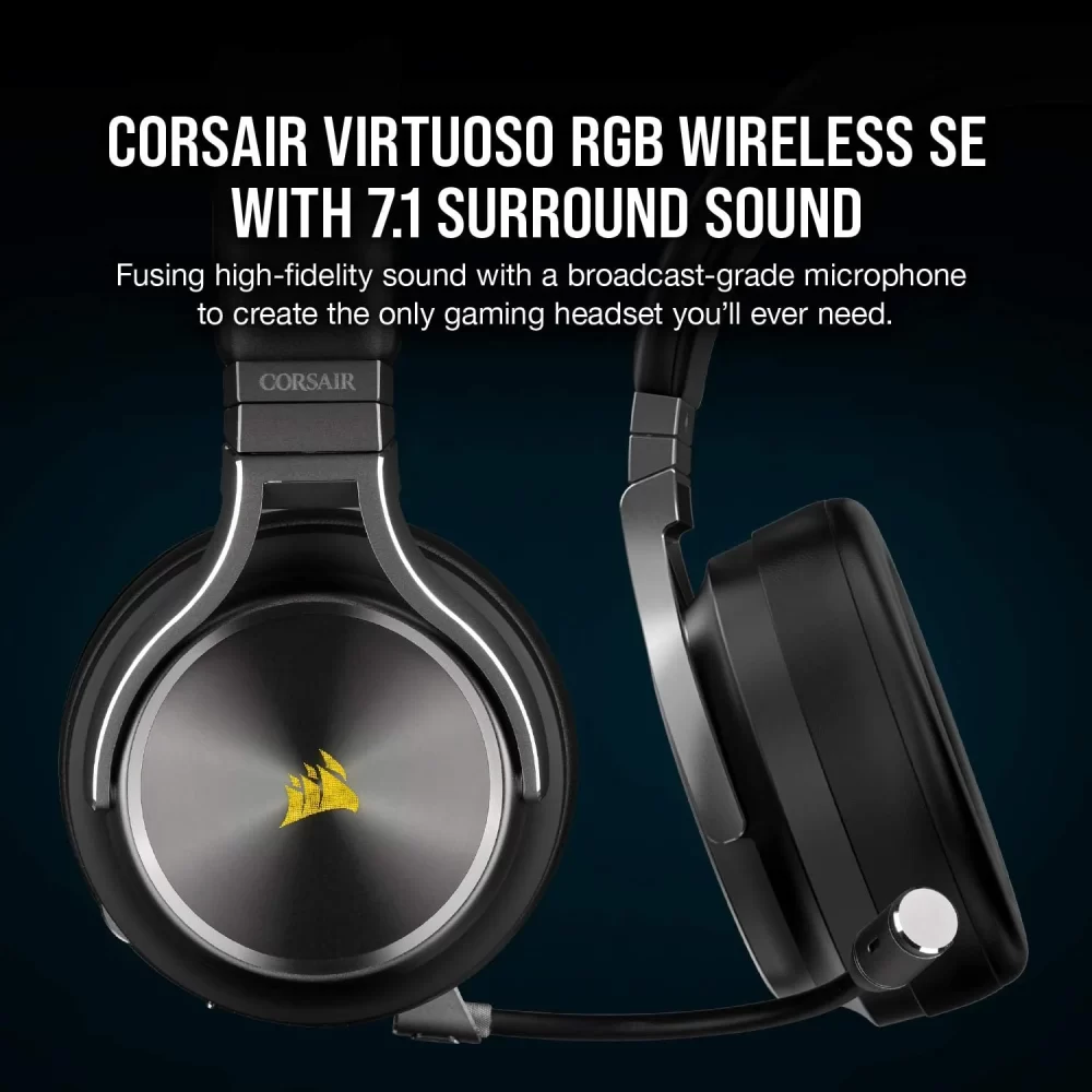 Corsair Virtuoso audifonos inalámbricos RGB 7.1 CA-9011180-NA