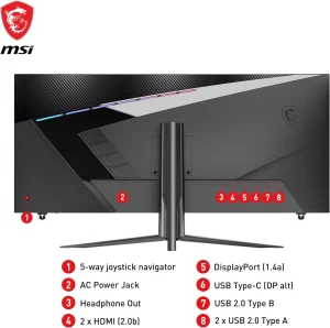 MSI Monitor para juegos de 40" 3440 x 1440 MAG401QR