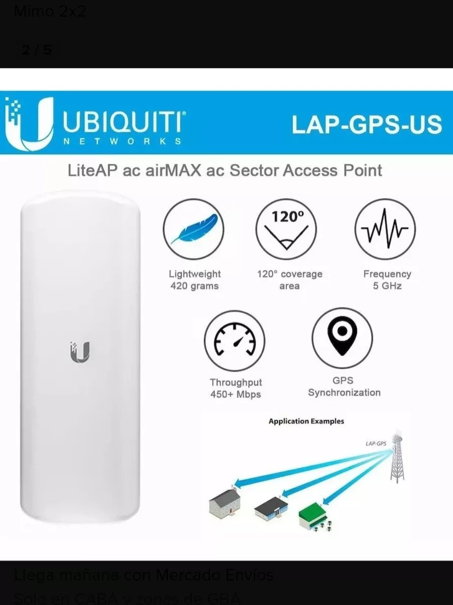 Ubiquiti LAP-GPS-US Liteap GPS 5GHz Airmax LAP-GPS-US