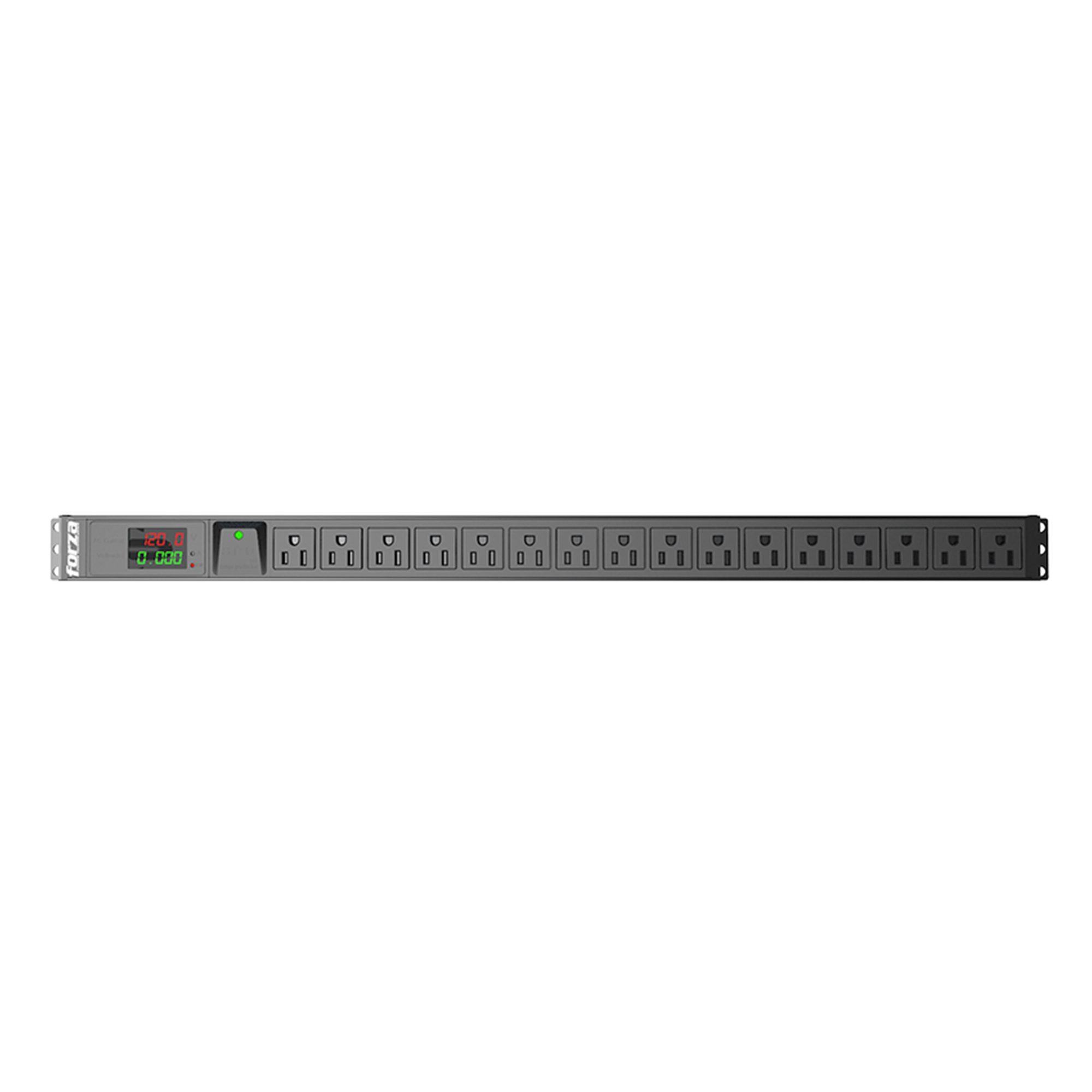 PDU de Fuerza 1800W 110V 16 Tomas NEMA Universal FPD-1611M0U: Distribución de Energía Confiable y Escalable para Equipos Electrónicos