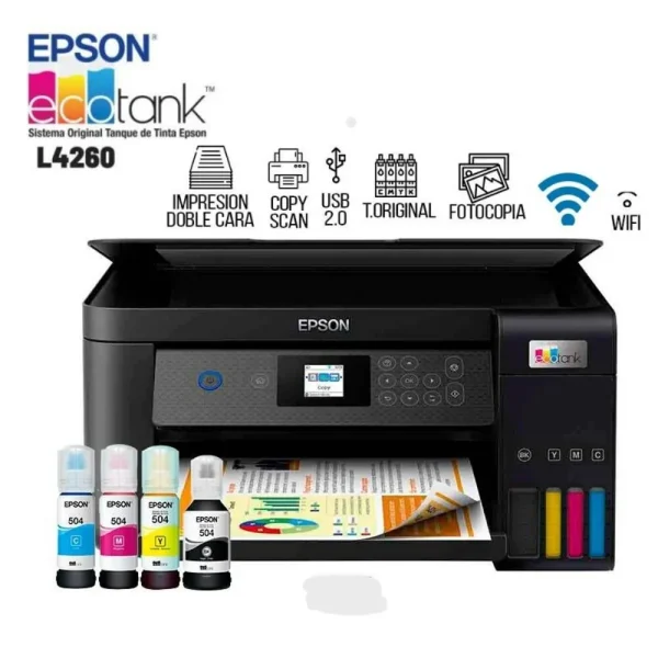 Epson EcoTank L4260 Multifuncional Wi-Fi USB C11CJ63301 Epson EcoTank L4260 Multifuncional Wi-Fi USB C11CJ63301