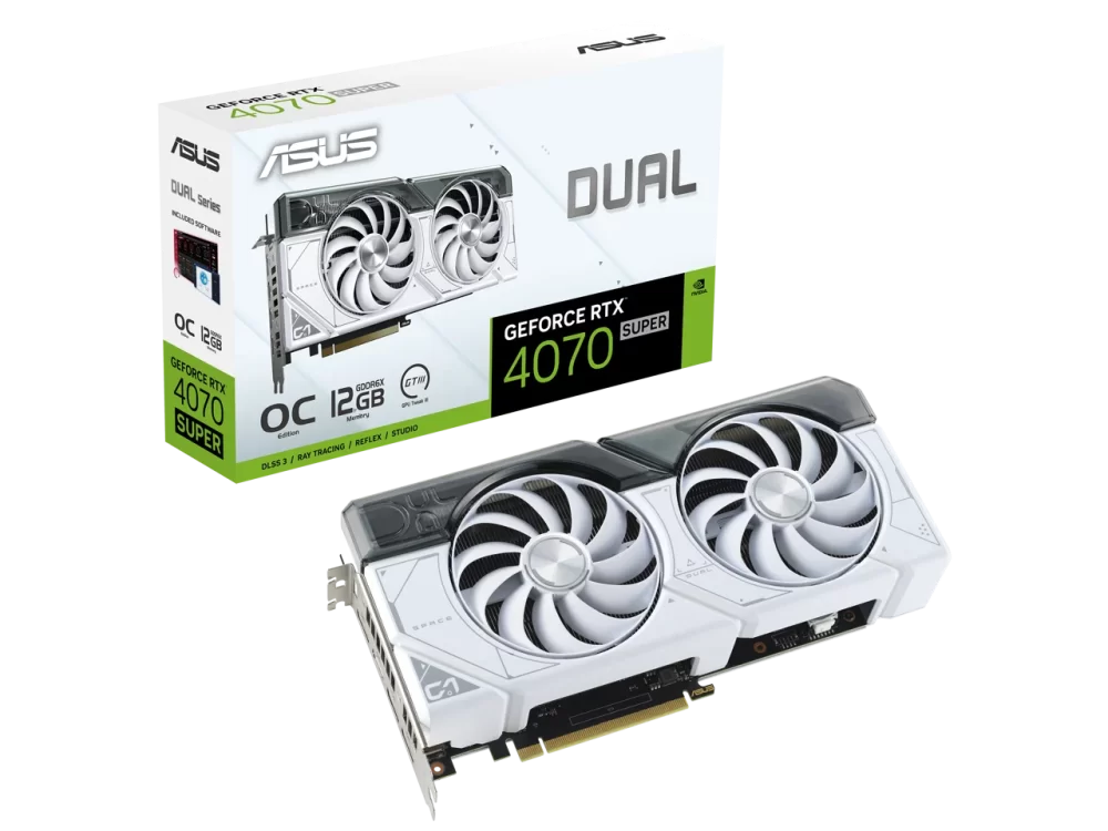 ASUS Dual GeForce RTX 4070 12GB DUAL-RTX4070S-O12G-WHITE