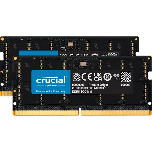 Kit de memoria SO-DIMM Crucial 64 GB Laptop DDR5 CT2K32G56C46S5