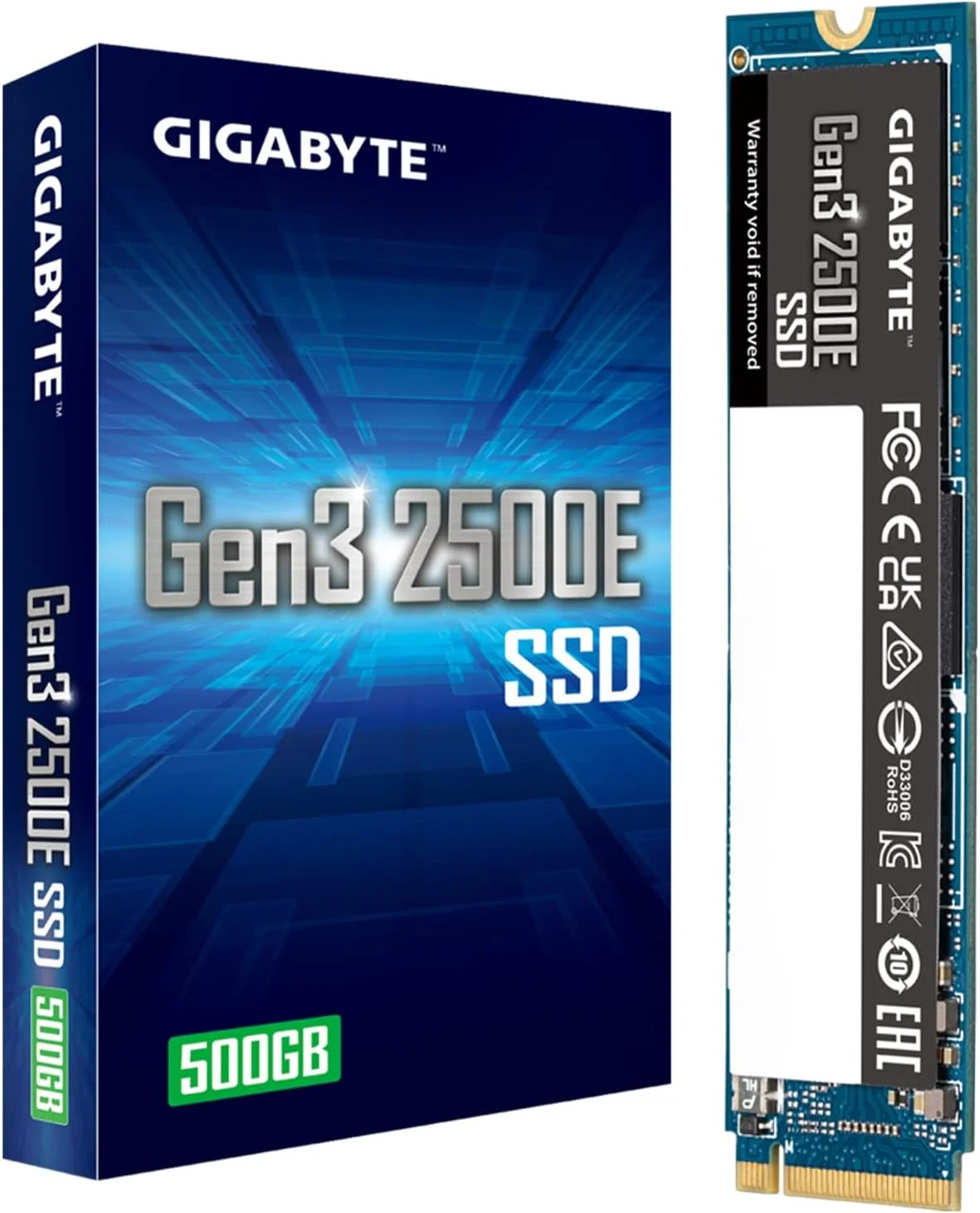 Gigabyte Gen3 2500E SSD de 500 GB NVMe M.2 G325E500G