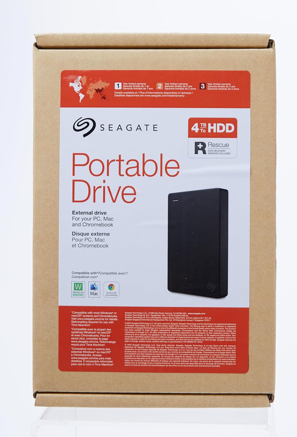 Seagate 4TB Portable USB-A 3.2 Gen 1 STGX4000400