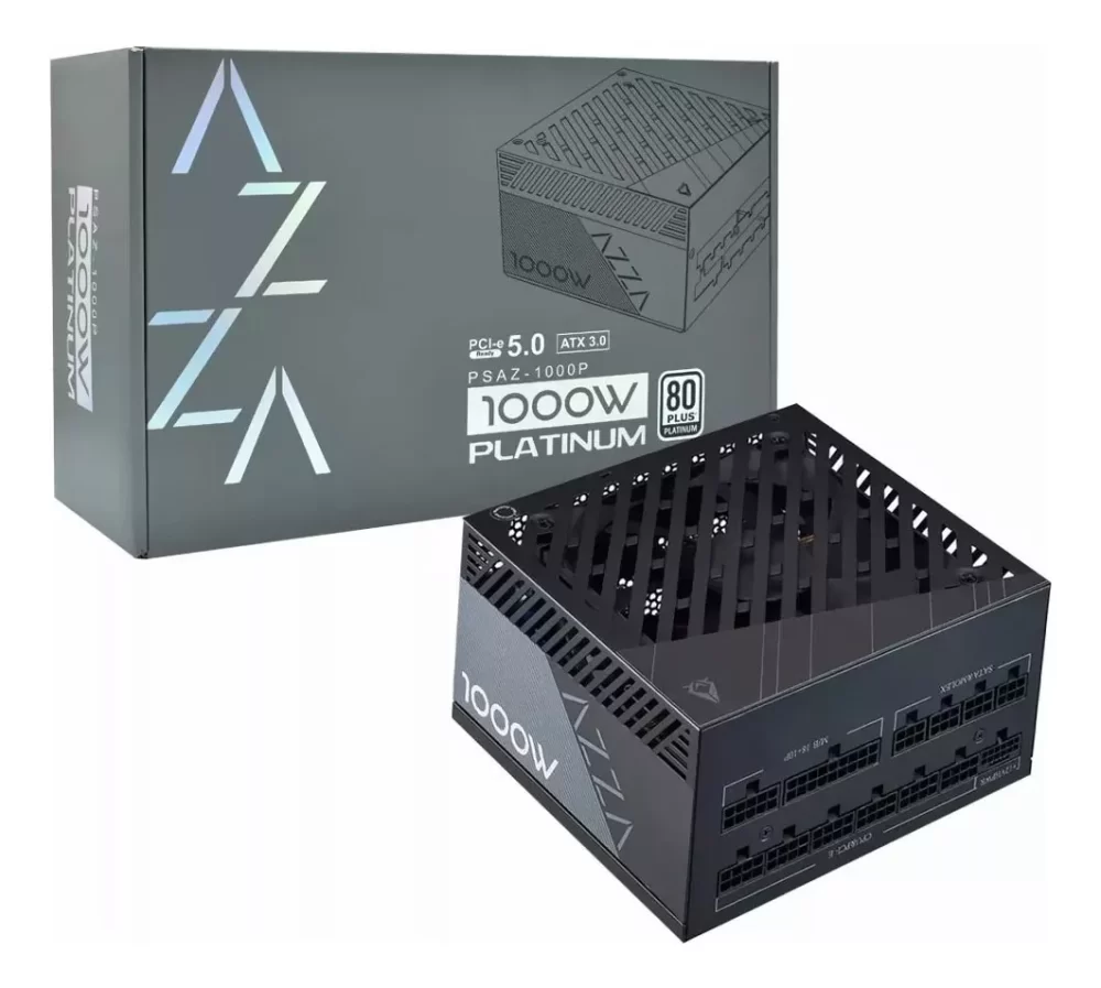 AZZA FUENTE DE PODER 1000W 80 PLUS PLATINUM PSAZ-1000P 3.0