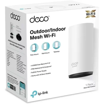 TP-Link Sistema Deco X50 Wi-Fi 6 Mesh AI AX3000 DECO X50-OUTDOOR (1- PACK)