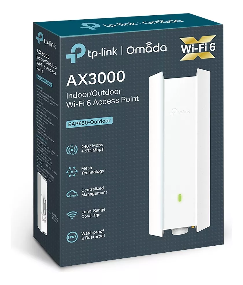 TP-Link EAP650: Punto de Acceso WiFi 6 AX3000 para Interiores (Alta Velocidad, Cobertura Amplia y Control Centralizado)