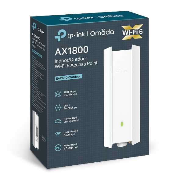 TP-LINK Access Point AX1800 DUAL BAND WIFI-6 OUTDOOR EAP610-OUTDOOR