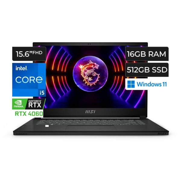 MSI STEALTH 15 A13VF-038US I5 13420H 16GB 512GB 15.6" RTX 4060 8GB STEALTH1513038