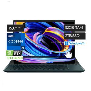 ASUS ZENBOOK PRO DUO 15 I9-12900H 32GB 2TB 15.6 UHD RTX 3070 TI UX582ZW-XB99TA