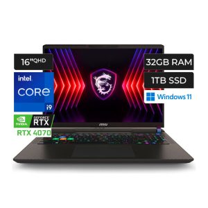 MSI VECTOR 16 HX I9 14900HX 32GB 1TB 16 QHD+ RTX 4080 8GB A14VGG-254US