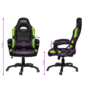 GAMING SILLA GAMEMAX NEGRA-VERDE GCR07 GR