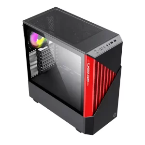 GAMEMAX CONTAC COC CASE MID TOWER NEGRO-ROJO CONTAC COC NEGRO