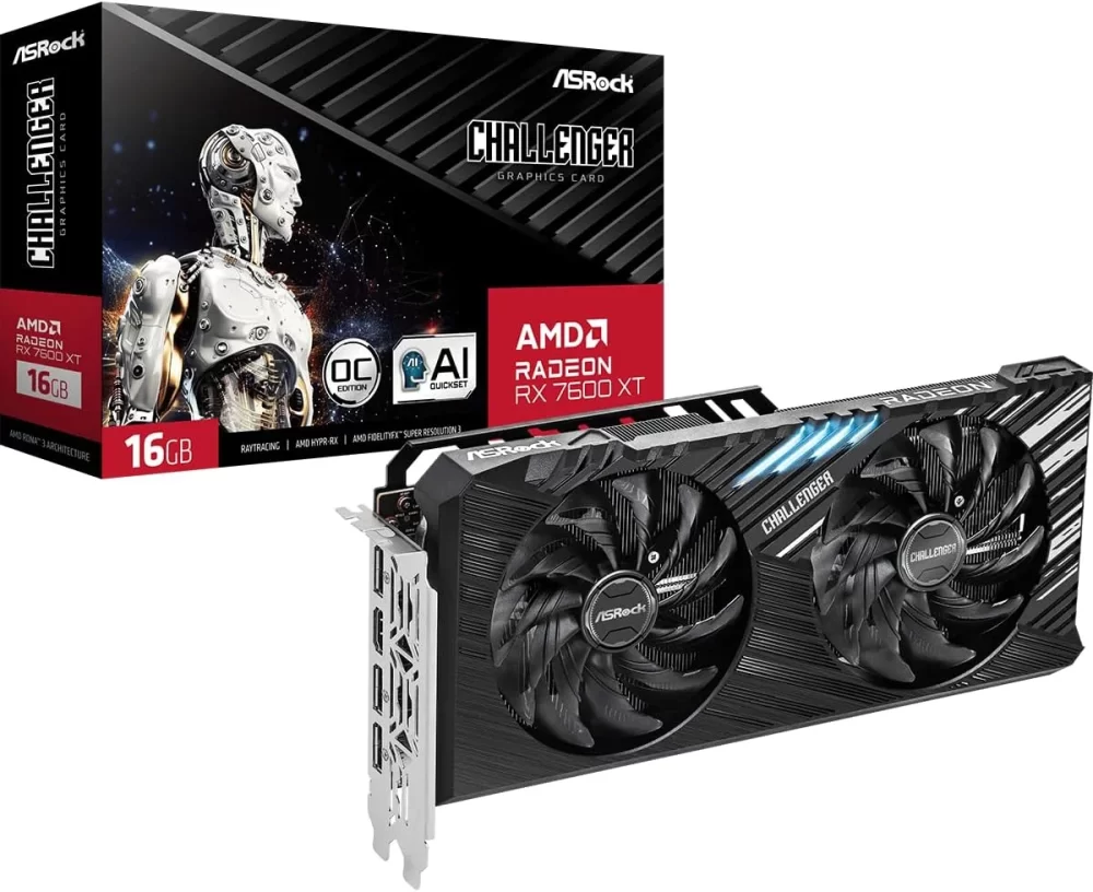 ASRock AMD Radeon RX 7600 XT 16GB OC GDDR6 90-GA4YZZ