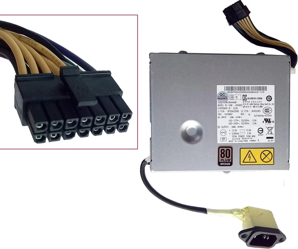 Lenovo Fuente de poder AIO ThinkCenter M71z M72z M73z M91z M92z M93z 54Y8892