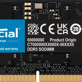 CRUCIAL MEMORIA 16GB DDR5 SODIMM 5600 MT/s CT16G56C46S5