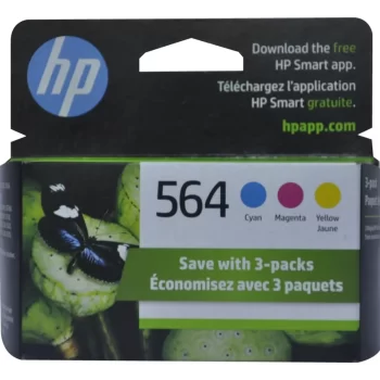 HP 564 3-Pack Cartuchos cian/magenta/amarillo N9H57FN