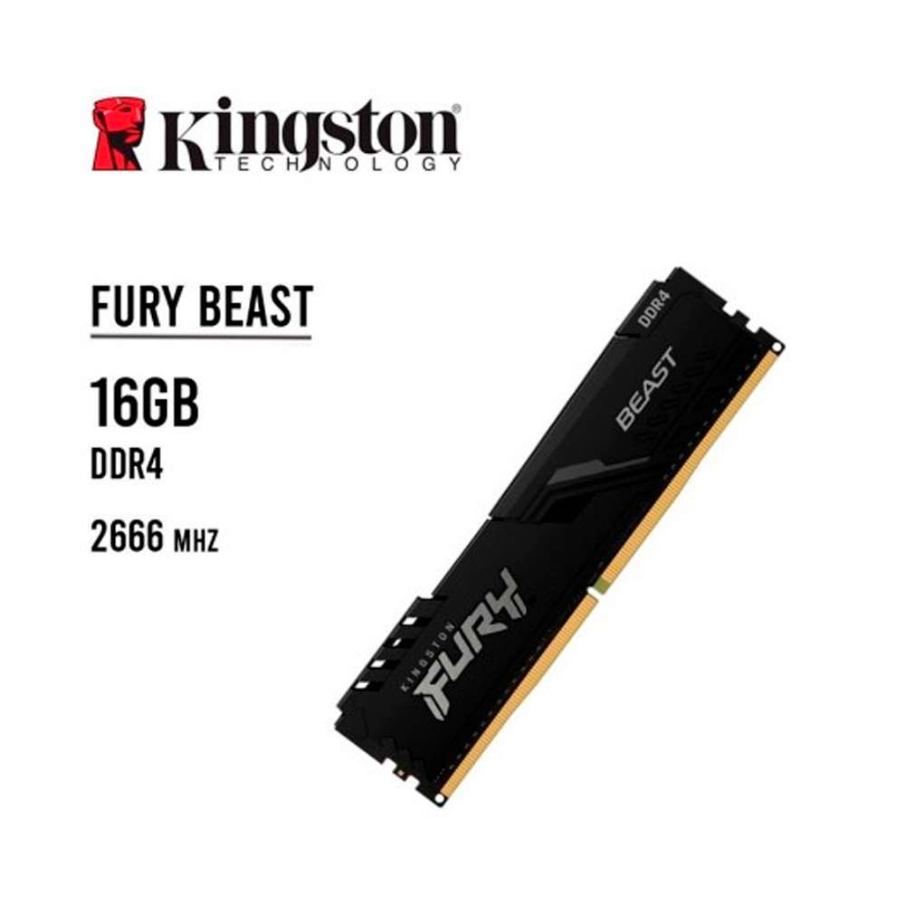 KINGSTON 16GB FURY DDR4-2666 MT/s CL18 KF426C16BB/16