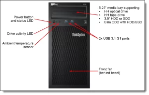 Lenovo Server ThinkSystem ST50 Xeon E-2224G 16GB 2x 2TB 7Y48A03CEA