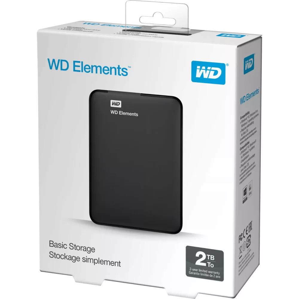 Western Digital Elements Disco Duro Externo2TB USB 3.0 WDBU6Y0020BBK