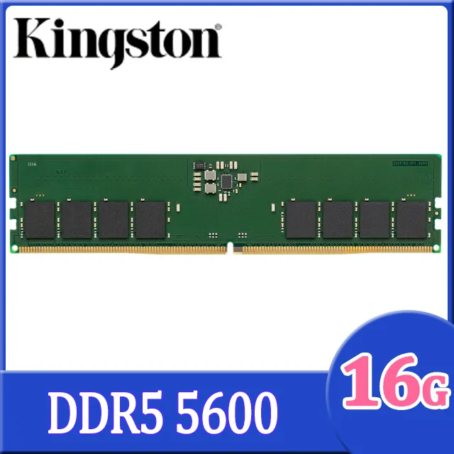 KINGSTON MEMORIA 16GB DDR5 UDIMM 5600MT KVR56U46BS8-16