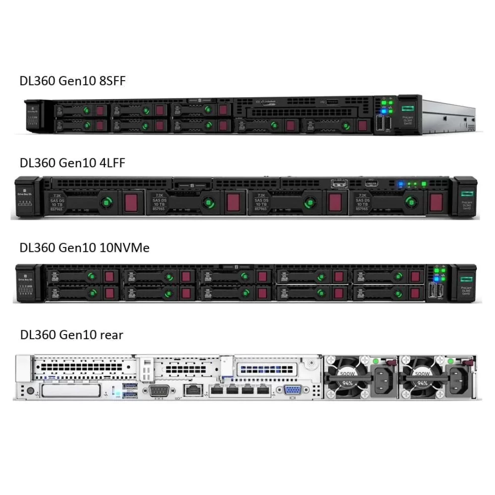 HPE Proliant DL360 Gen10 2 Xeon-G 5220 64GB 2x 800 W P19771-B21