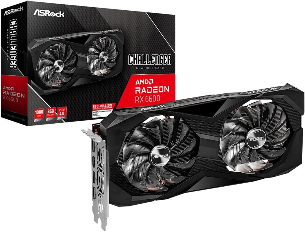 ¡Oferta! ASROCK AMD RADEON RX6600 CHALLENGER D 8GB GDDR6 90-GA2RZZ-00UANL/F