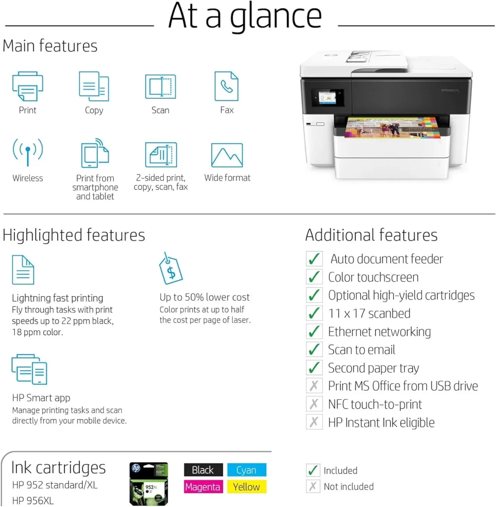 HP OfficeJet 7740 Todo-en-Uno Tabloide G5J38A