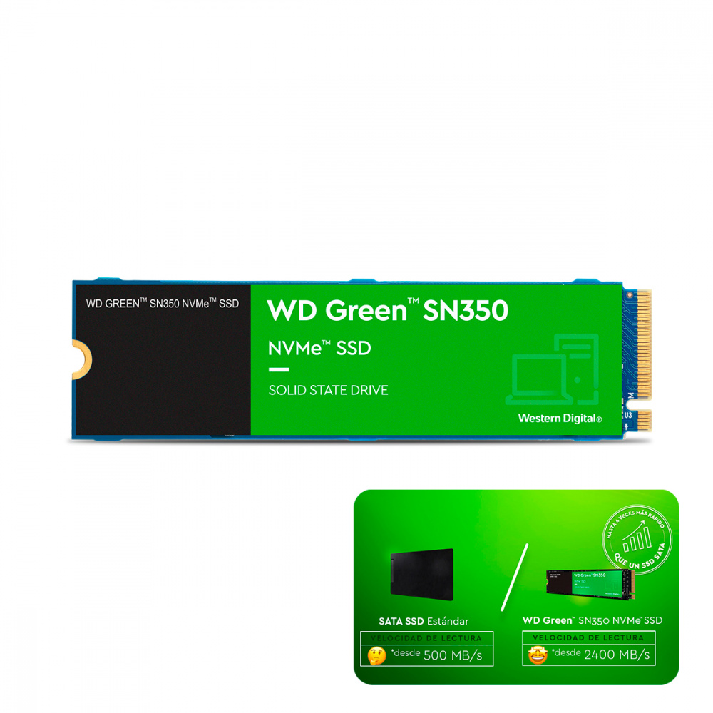¡Oferta! WD GREEN 2TB M.2 2280 SSD WDS200T3G0C