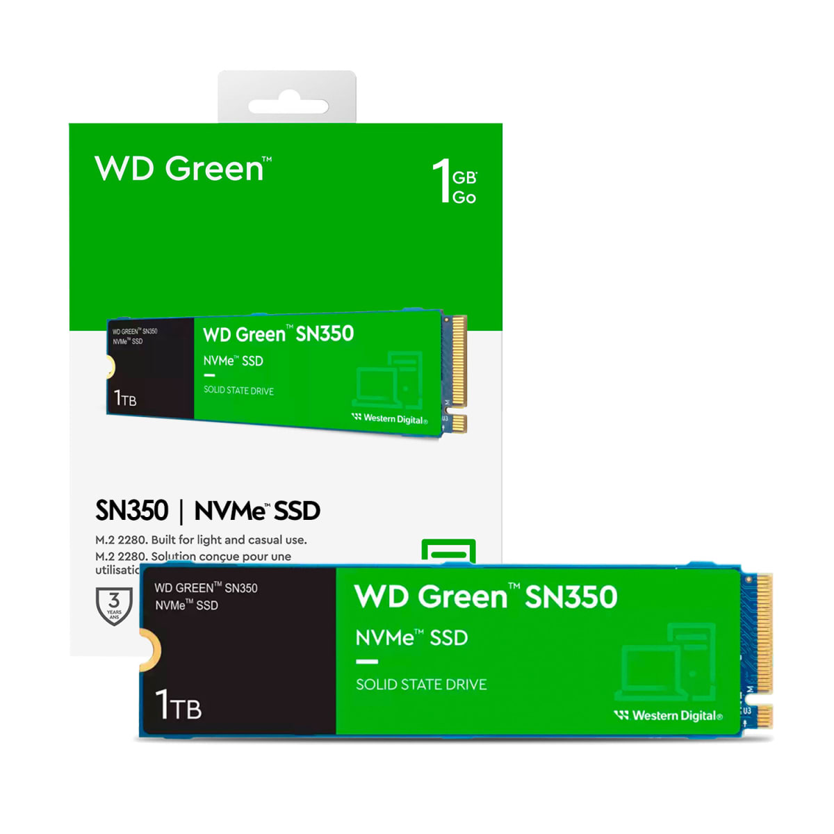 WD GREEN 1TB M.2 2280 SSD WDS100T2G0C