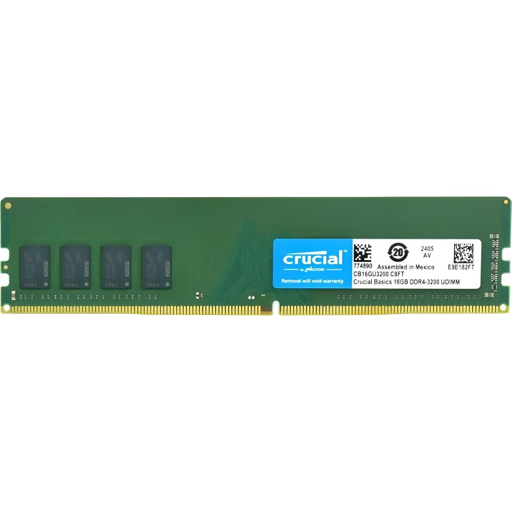 CRUCIAL Memoria 16GB DDR4-3200 UDIMM CB16GU3200