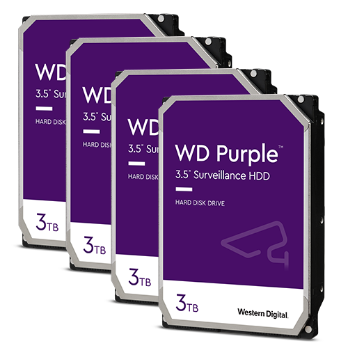 WD PURPLE Disco duro 3TB Videovigilancia WD33PURZ