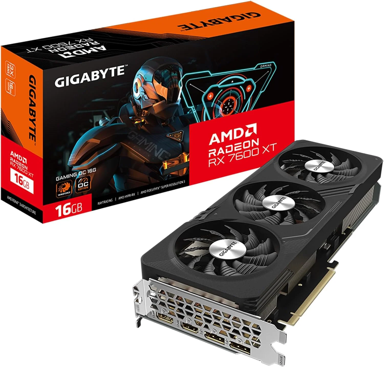 GIGABYTE RADEON RX 7600 XT 16GB V-R76XTGAMINGOC-16GD