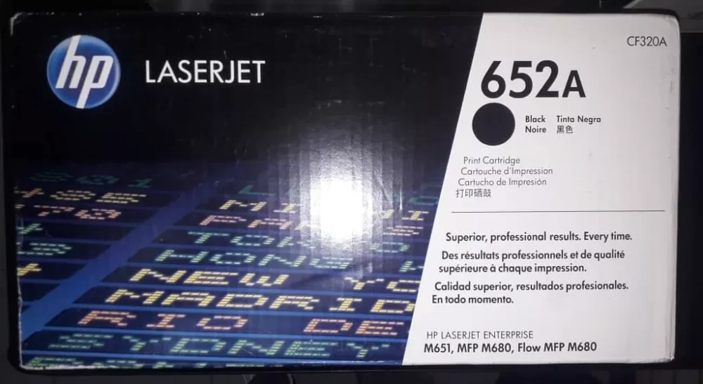 HP 652A Negro Original 11.500 Páginas CF320A