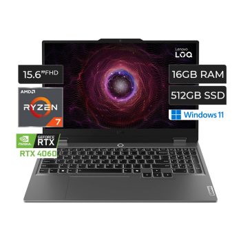 LENOVO LOQ 15ARP9 RYZEN 7 7435HS 16GB 512GB 15.6 RTX 4060 8GB 83JC0000US