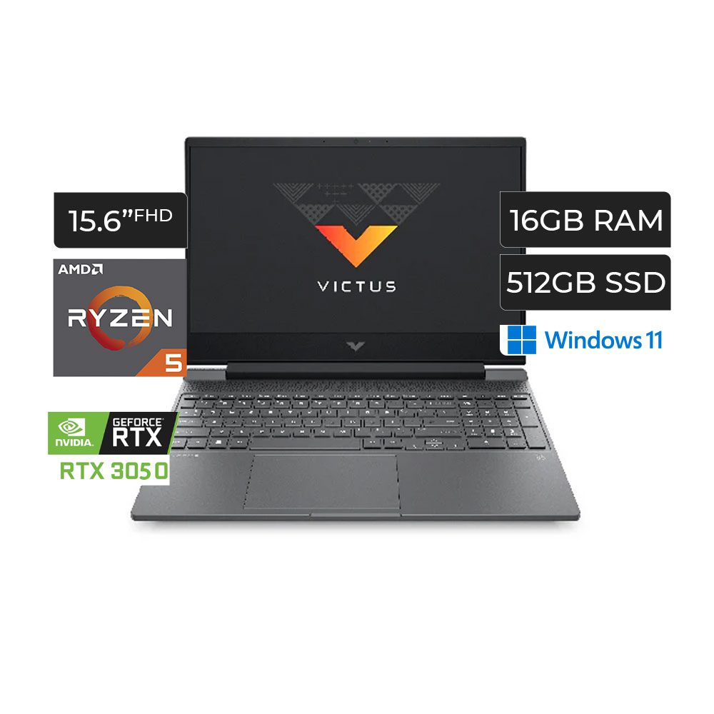 HP VICTUS 15-FB0142LA RYZEN 5-5600H 16GB 512GB 15.6 RTX 3050 4GB 949N1LA#ABM