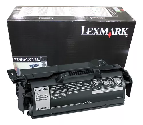 Lexmark Tóner original Negro 36000 paginas T654X11L