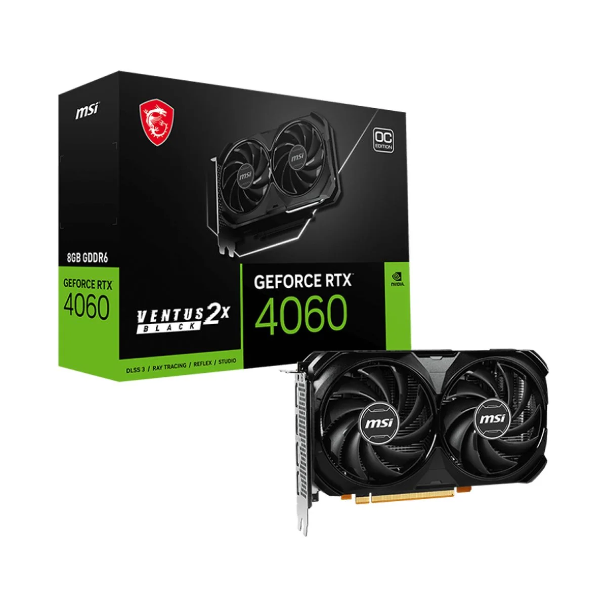 MSI GEFORCE TARJETA DE VIDEO RTX 4060 VENTUS 2 X 8 GB 912V516012