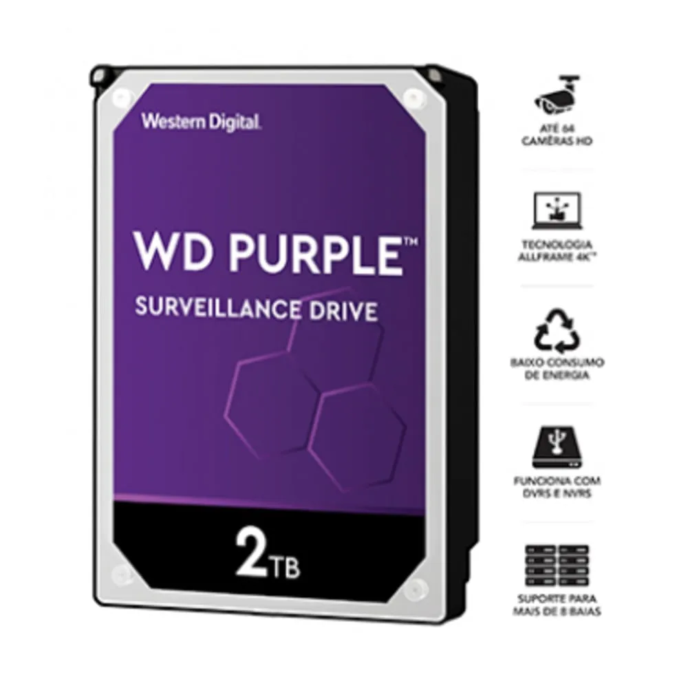 WESTERN DIGITAL PURPLE 2TB 3.5 SATA WD23PURZ