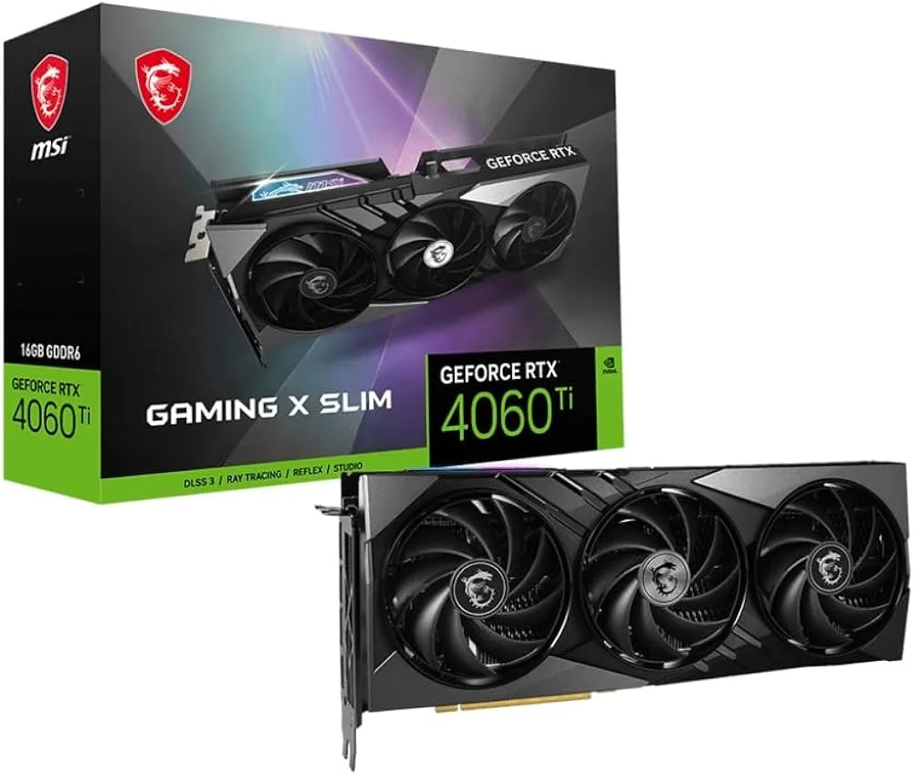 MSI GEFORCE RTX 4060TI GAMING X SLIM/ 16GB GDDR6 912-V517-208